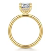 Online Gabriel & Co. Peace - 14K Yellow Gold Emerald Cut Diamond Engagement Ring