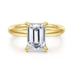 Online Gabriel & Co. Peace - 14K Yellow Gold Emerald Cut Diamond Engagement Ring