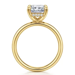 Online Gabriel & Co. Peace - 14K Yellow Gold Radiant Cut Diamond Engagement Ring
