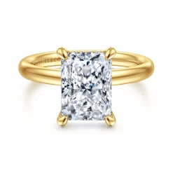 Online Gabriel & Co. Peace - 14K Yellow Gold Radiant Cut Diamond Engagement Ring