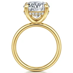 Online Gabriel & Co. Peace - 14K Yellow Gold Round Diamond Engagement Ring