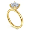 Online Gabriel & Co. Peace - 14K Yellow Gold Round Diamond Engagement Ring