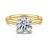 Online Gabriel & Co. Peace - 14K Yellow Gold Round Diamond Engagement Ring