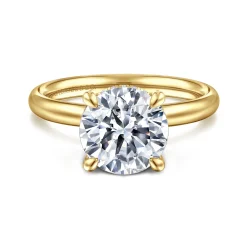Online Gabriel & Co. Peace - 14K Yellow Gold Round Diamond Engagement Ring