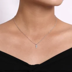 Clearance Gabriel & Co. Pendant Necklace Angel Wings 925 Sterling Silver