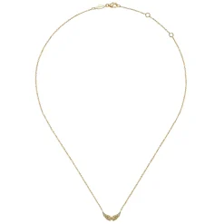 Sale Gabriel & Co. Pendant Necklace Angel Wings 14K Yellow Gold