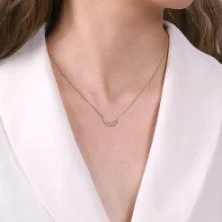 Sale Gabriel & Co. Pendant Necklace Angel Wings 14K Yellow Gold