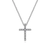 Online Gabriel & Co. Pendant Necklace Cross 14K White Gold Diamond 0.1ct