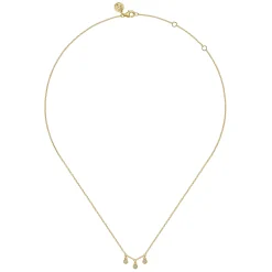 Clearance Gabriel & Co. Pendant Necklace Drop 14K Yellow Gold Diamond 0.09ct