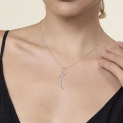 Sale Gabriel & Co. Pendant Necklace 14K White Gold Diamond 0.75ct