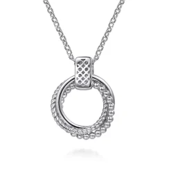 New Gabriel & Co. Pendant Necklace 14K Yellow Gold and 925 Sterling Silver Bujukan