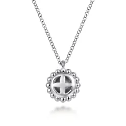 Best Gabriel & Co. Pendant Necklace 14K Yellow Gold and 925 Sterling Silver
