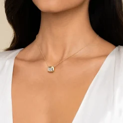 Clearance Gabriel & Co. Pendant Necklace 14K Yellow Gold Diamond 0.3ct