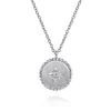 Discount Gabriel & Co. Pendant Necklace Medallion 925 Sterling Silver Diamond 0.02ct Bujukan