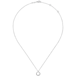 Discount Gabriel & Co. Pendant Necklace 925 Sterling Silver Diamond 0.03ct