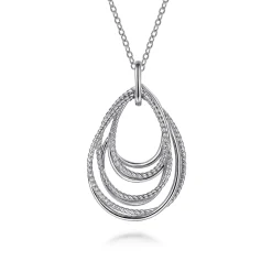 Online Gabriel & Co. Pendant Necklace Teardrop 925 Sterling Silver