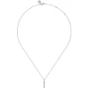 Clearance Gabriel & Co. Pendant Necklace Vertical 14K White Gold Diamond 0.07ct