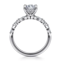 Outlet Gabriel & Co. Perry - 14K White Gold Marquise Shape Diamond Engagement Ring