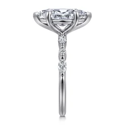Best Gabriel & Co. Perry - 14K White Gold Marquise Shape Diamond Engagement Ring