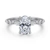 New Gabriel & Co. Perry - 14K White Gold Oval Diamond Engagement Ring