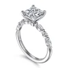 Clearance Gabriel & Co. Perry - 14K White Gold Princess Cut Diamond Engagement Ring