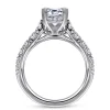 Discount Gabriel & Co. Piper - 14K White Gold Emerald Cut Diamond Engagement Ring