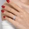 Clearance Gabriel & Co. Piper - 14K White Gold Emerald Cut Diamond Engagement Ring