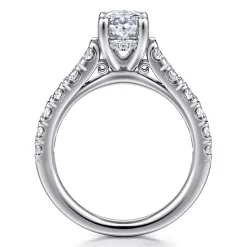 Discount Gabriel & Co. Piper - 14K White Gold Oval Diamond Engagement Ring