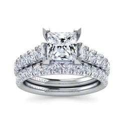 Online Gabriel & Co. Piper - 14K White Gold Princess Cut Diamond Engagement Ring