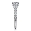 Sale Gabriel & Co. Piper - 14K White Gold Round Diamond Engagement Ring