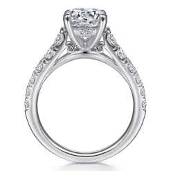 Sale Gabriel & Co. Piper - 14K White Gold Round Diamond Engagement Ring