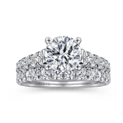 Sale Gabriel & Co. Piper - 14K White Gold Round Diamond Engagement Ring
