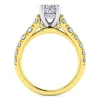Sale Gabriel & Co. Piper - 14K White-Yellow Gold Oval Diamond Engagement Ring