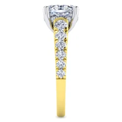 Sale Gabriel & Co. Piper - 14K White-Yellow Gold Oval Diamond Engagement Ring