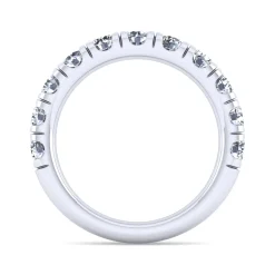 Clearance Gabriel & Co. Portofino - 14K White Gold Round 11 Stone Diamond Anniversary Band - 1.75 ct