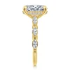 Clearance Gabriel & Co. Posh - 14K Yellow Gold Oval Diamond Engagement Ring