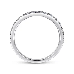 Outlet Gabriel & Co. Prague - Platinum Prong Set Diamond Wedding Band - 0.1 ct