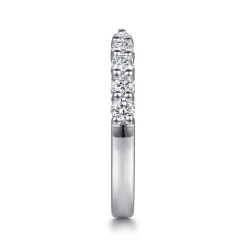 Hot Gabriel & Co. Prismé - 14K White Gold Prong Setting Open Diamond Anniversary Band - 0.55 ct