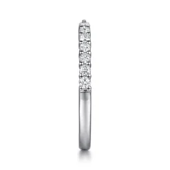 Hot Gabriel & Co. Prismé - 14K White Gold Prong Setting Open Diamond Anniversary Band - 0.3 ct