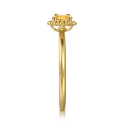 Best Gabriel & Co. Promise Ring - 14K Yellow Gold Citrine Bujukan Promise Ring