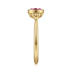 Online Gabriel & Co. Promise Ring - 14K Yellow Gold Pink Tourmaline Bujukan Promise Ring
