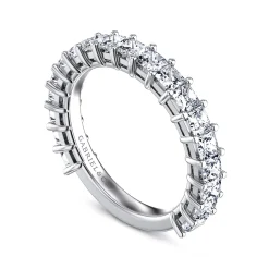 Outlet Gabriel & Co. Puglia - 14K White Gold Princess Cut Diamond Anniversary Band - 1.5 ct