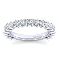 Outlet Gabriel & Co. Puglia - 14K White Gold Princess Cut Diamond Anniversary Band - 1.5 ct