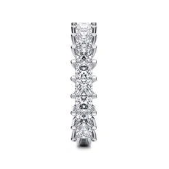 Clearance Gabriel & Co. Puglia - 14K White Gold Princess Cut Diamond Anniversary Band - 2 ct