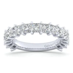 Discount Gabriel & Co. Puglia - 14K White Gold Princess Cut Diamond Anniversary Band - 2.5 ct