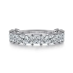 Discount Gabriel & Co. Puglia - 14K White Gold Princess Cut Diamond Anniversary Band - 2.5 ct