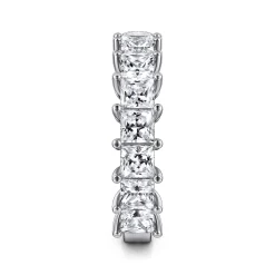 Gabriel & Co. Puglia - 14K White Gold Princess Cut Diamond Anniversary Band - 4.75 ct