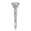 Clearance Gabriel & Co. Quinn - 14K White Gold Cushion Cut Diamond Channel Set Engagement Ring