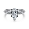 Online Gabriel & Co. Quinn - 14K White Gold Pear Shape Diamond Channel Set Engagement Ring
