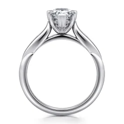 Online Gabriel & Co. Quinn - 14K White Gold Pear Shape Diamond Channel Set Engagement Ring
